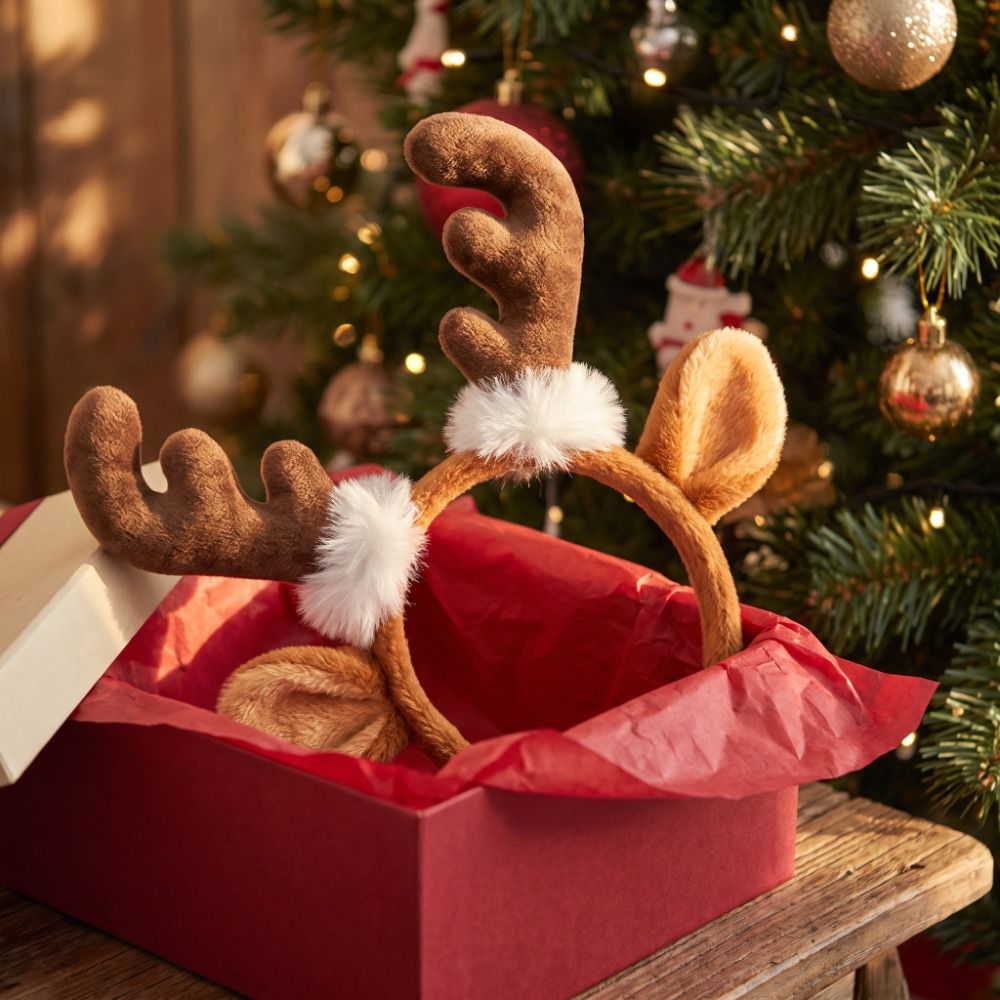 Serre-tête en peluche avec cor - Reindeer Antlers Headband avis et prix