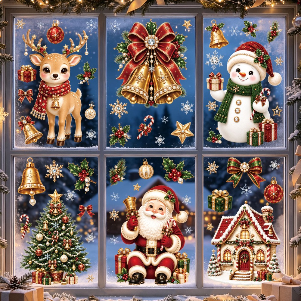 Nouveaux Autocollants de Noël  - Snowflake Window Decal avis et prix