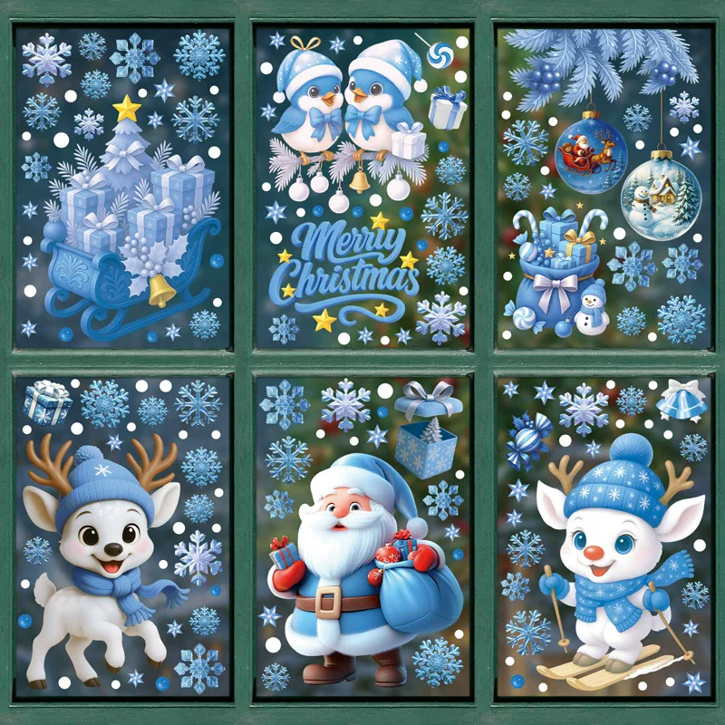 Autocollants statiques de Noël - Snowflake Window Decal avis et prix