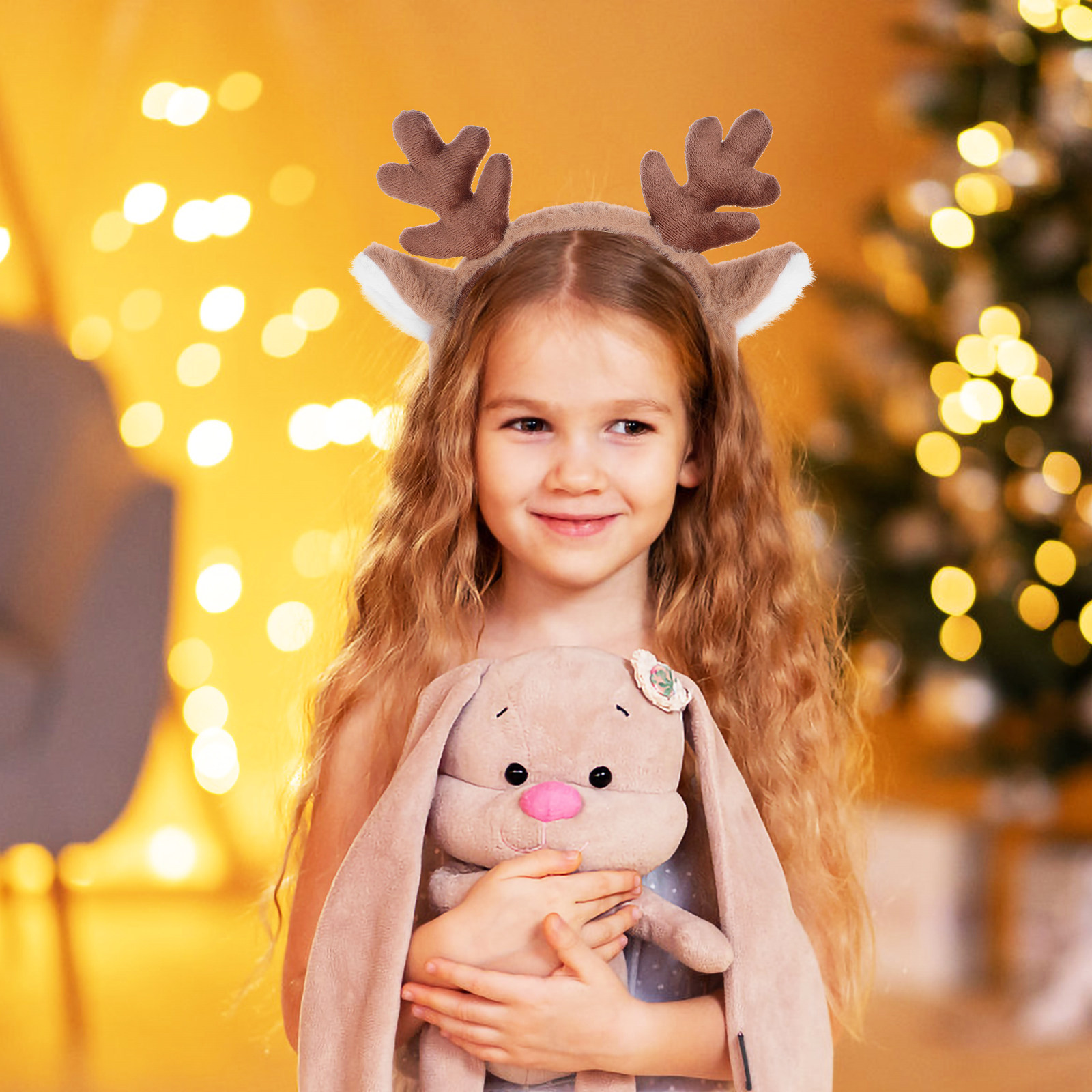 Serre-tête de Noël avec cornes - Reindeer Antlers Headband avis et prix
